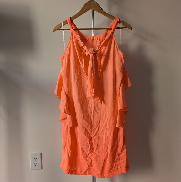 🌟 BNWT H&M Conscious Collection Coral Sleeveless Dress | Size 4 🌟 - Picture 2 of 5